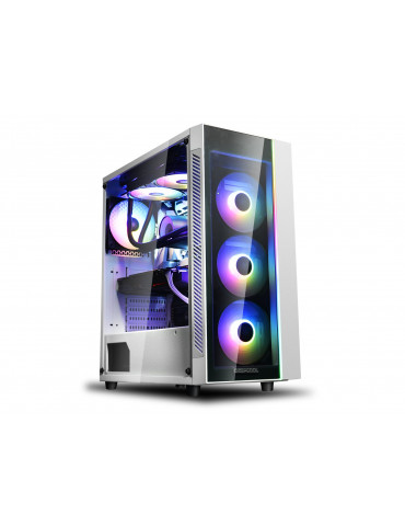 Кутия за компютър DeepCool MATREXX 55 WHITE V3 - ADD-RGB WH 3F