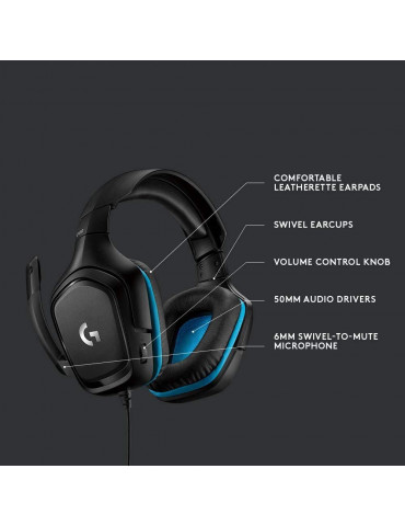 Геймърски слушалки Logitech G432