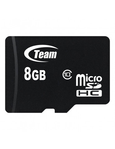 Карта памет TEAM 8GB micro SDHC, Class 10 с SD адаптер - TUSDH8GCL1003