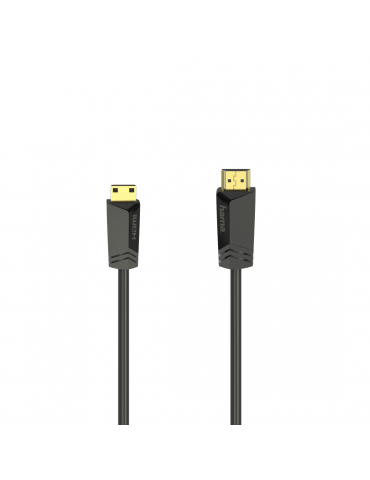 Кабел HAMA HDMI мъжко - mini HDMI мъжко, 1.5 м, позл.конектори