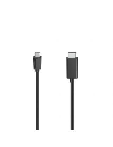 Кабел HAMA  USB-C мъжко- DisplayPort мъжко Ultra HD, 4K, 1.5м,черен