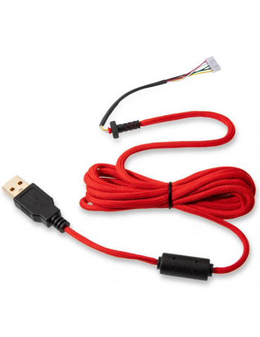 Кабел за мишка Glorious Ascended Cable V2 - Crimson Red - GAMO-844