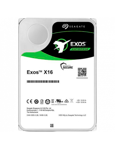 Твърд диск Seagate 16TB Exos X16 512E/4KN 3.5",  SATA 6Gb/s, 7200rpm - ST16000NM001G