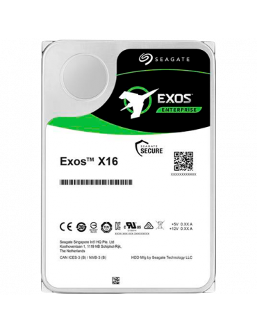 Твърд диск Seagate 16TB Exos X16 512E/4KN 3.5",  SATA 6Gb/s, 7200rpm - ST16000NM001G