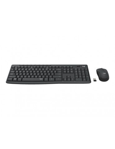 Безжичен комплект клавиатура и мишка Logitech MK295, графит - 920-009800