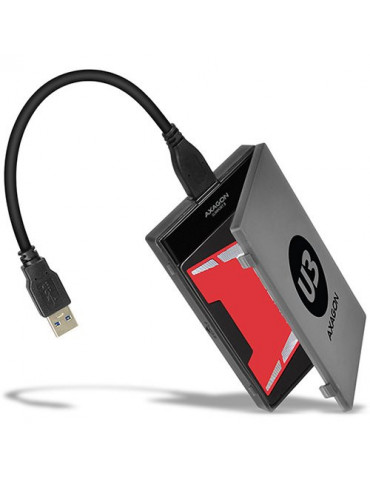 Кутия за диск Axagon ADSA-1S6 USB3.0 - SATA 6G UASP HDD External Adapter Incl. Case