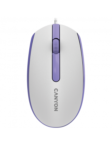 Мишка Canyon M-10, с плавен плъзгащ ефект, White lavender - CNE-CMS10WL