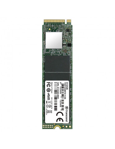 SSD диск Transcend 512GB M.2 2280,PCIe Gen3x4, M-Key, 3D TLC - TS512GMTE112S