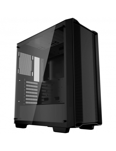 Кутия за компютър DeepCool CC560 Limited, Mid Tower, ATX, Tempered Glass, Mesh Panel, Black - CC560_LIMITED