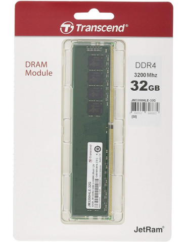 RAM памет Transcend 32GB 3200MHz JM - JM3200HLE-32G