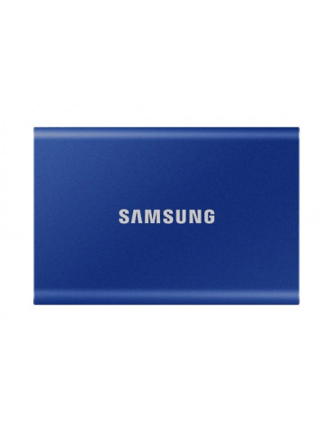 Външен SSD диск Samsung T7 2TB USB 3.2, син - MU-PC2T0H/WW