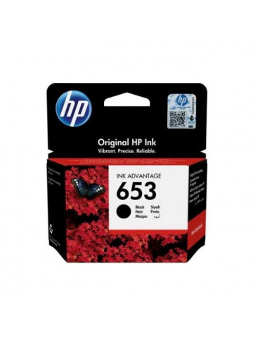 HP 653 Black Original Ink Advantage Cartridge