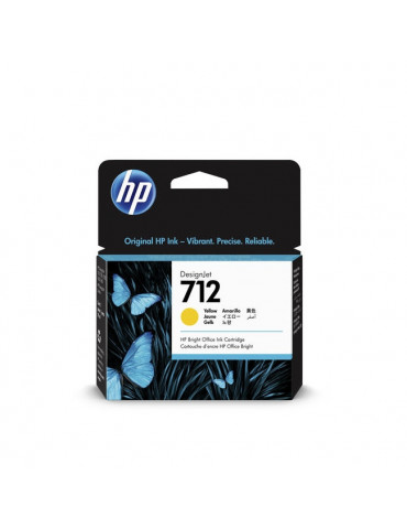 HP 712 29-ml Yellow Ink Cartridge