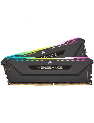 RAM памет Corsair 32GB (2x16GB) 3600MHz VENGEANCE RGB PRO SL Black - CMH32GX4M2D3600C18