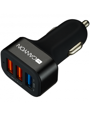 Зарядно за кола Canyon 3xUSB, CNE-CCA07B