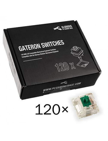 Суичове за механична клавиатура Glorious Gateron Green 120 броя