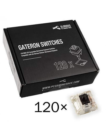 Суичове за механична клавиатура Glorious Gateron Black 120 броя