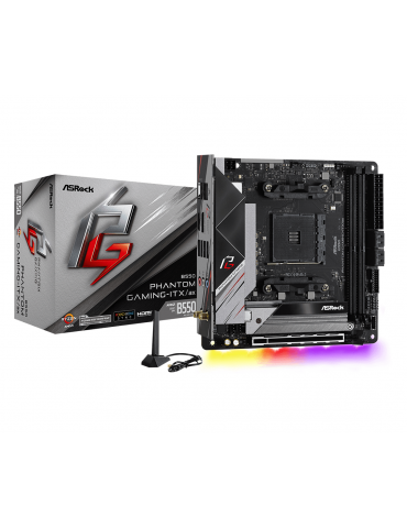 Дънна платка AsRock B550 Phantom Gaming-ITX/ax, RGB