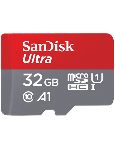 Карта памет Sandisk 32GB Ultra microSDHC   SD Adapter 120MB/s A1 Class 10 UHS-I - SDSQUA4-032G-GN6MA