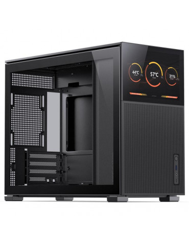 Кутия за компютър Jonsbo D31 Mesh Screen TG, mATX, Черен