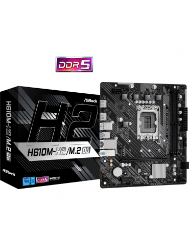 Дънна платка AsRock H610M-H2/M.2 D5, LGA1700, DDR5, mATX