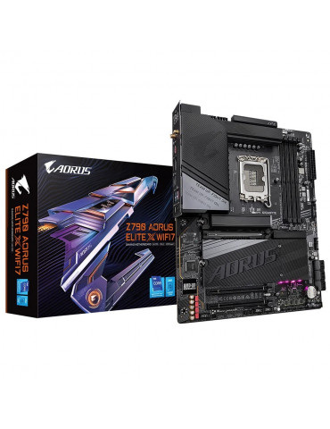 Дънна платка Gigabyte Z790 AORUS ELITE X WIFI7, LGA1700, DDR5 up to 8266MHz