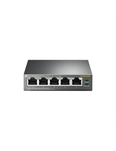 Комутатор TP-Link TL-SG1005P с 4 PoE порта