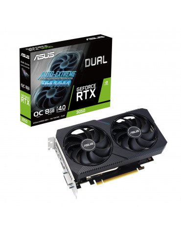 Видео карта Asus Dual GeForce RTX 3050 V2 OC Edition 8GB GDDR6 - DUAL-RTX3050-O8G-V2