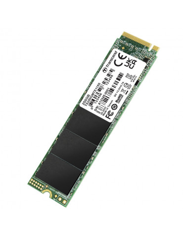 SSD диск Transcend 250GB, M.2 2280, PCIe Gen3x4, NVMe, TLC, DRAM-less - TS250GMTE115S