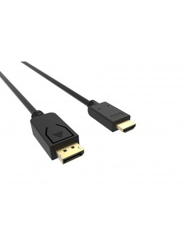 Кабел VCom Display Port M / HDMI M - 4K 60Hz - CG609-1.8m