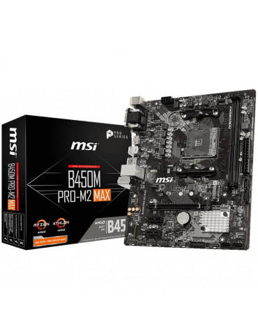 Дънна платка MSI B450M PRO-M2 MAX