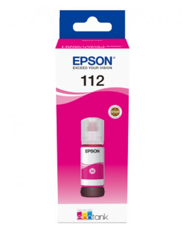 Epson 112 EcoTank Pigment Magenta ink bottle