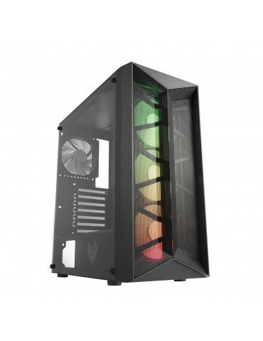 Кутия за компютър FSP CMT211A RGB TG, Черен