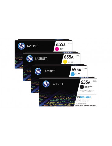 HP 655A Black Original LaserJet Toner Cartridge (CF450A)