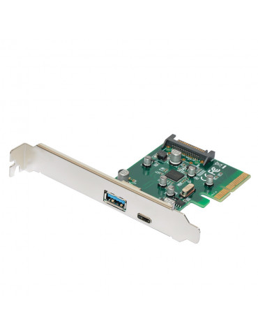 Makki PCI-E card 2 x USB3.1 A C ports - MAKKI-PCIE-2XUSB31-AC-V1