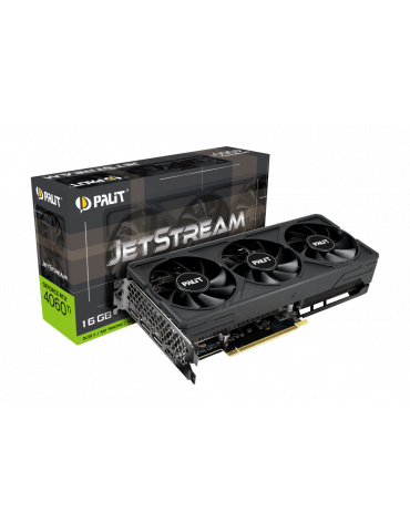 Видео карта Palit RTX 4060Ti JetStream 16GB GDDR6, 128 bits - NE6406T019T1-1061J