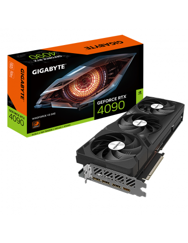 Видео карта Gigabyte GeForce RTX 4090 WINDFORCE V2 24GB GDDR6X rev 1.0 - GV-N4090WF3V2-24GD