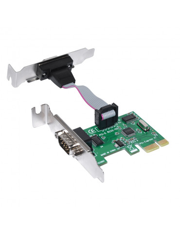 Нископрофилна карта Makki Low Profile PCI-E card to 2 x Serial port - MAKKI-PCIE-SERIAL-LP