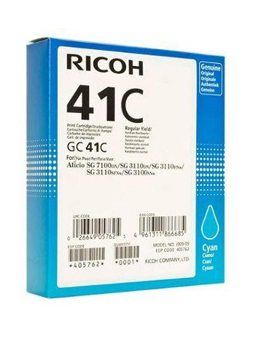 Мастило гел RICOH GC41C, 2200 копия Cyan