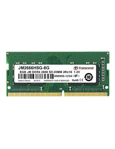 RAM памет Transcend 8GB JM 2666MHz SODIMM - JM2666HSG-8G