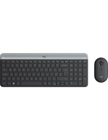 Безжичен комплект клавиатура с мишка Logitech MK470 сив -920-009204