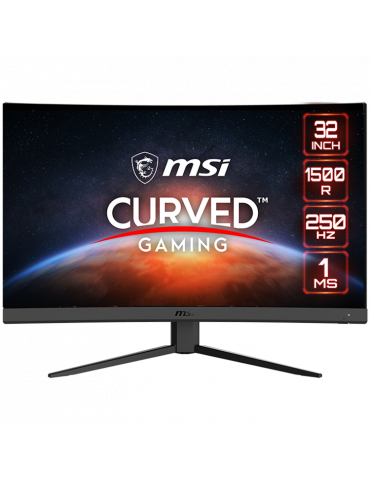 Монитор MSI G32C4X Curved Gaming 31.5" 250Hz, FHD 16:9, VA AG, 1ms, 300nits, 1500R Curve, Freesync Premium, 1x DP, 2x HDMI