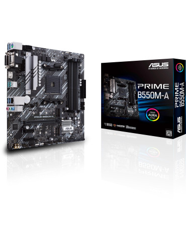 Дънна платка ASUS Prime B550M-A, AM4