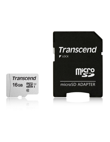 Карта памет Transcend 16GB UHS-I U1 microSDHC I with Adapter