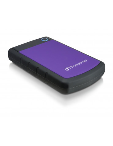 Твърд  диск Transcend 2TB StoreJet 25H3 USB3.1 2.5" Rubber Case, Anti-Shock, Purple