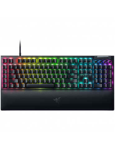 Геймърска клавиатура Razer BlackWidow V4, RGB, 6 Macro Keys, Detachable Type C Cable - RZ03-04690100-R3M1