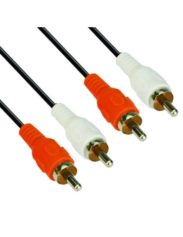 Аудио Кабел VCom RCA 2x M / RCA 2x M - CV022-1.8m