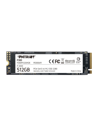 SSD диск Patriot 512GB P300 M.2 2280 PCIE - P300P512GM28