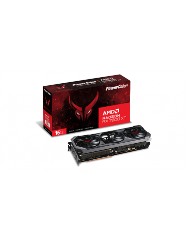 Видео кара PowerColor AMD Radeon RX 7800 XT Red Devil 16GB GDDR6 - RX7800XT 16G-E/OC