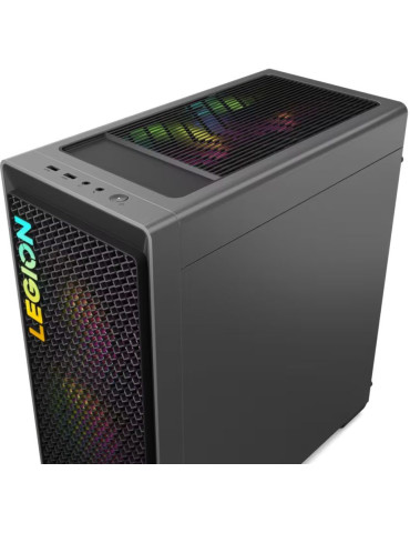 Геймърски компютър Lenovo Legion T5 Intel Core i5-13400F, видео карта  RTX 4060 8GB, 32GB DDR5 RAM, 1TB SSD, DOS, Grey - 90UU00CURM